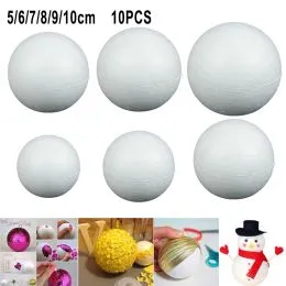 Lot De 10 Cônes En Polystyrène Pour Loisirs Créatifs – Tailles 6, 10, 20 Cm, Décorations Noël, Projets DIY