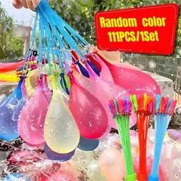 111pc1set ballons d'eau à remplissage rapide bombes d'été fête de piscine jeu d'équipe en plein air plage Splash jouets décor de Festival amusant 111pc1set ballons d'eau à remplissage rapide bombes d'été fête de piscine jeu d'équipe en plein air plage Splash jouets décor de Festival amusant