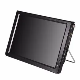 7 Draagbare Digitale Tv, Breedbeeld Led-Tv voor in de Auto met 1500 MAh Lithiumbatterij, Ondersteuning voor Analoge Tv, Digitale Tv en ATV, Draagbare Tv voor Keuken, Caravan