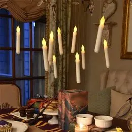12 Bougies Flottantes LED Halloween Avec Télécommande - Décoration Sans Flamme, Suspendue, Pour Fête Et Maison