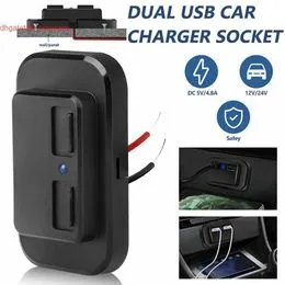 Toma De Carga Rápida Para Autocaravana 12/24V - Dual USB PD + QC3.0 36W, Resistente Al Polvo | Enchufe Para Camper, Furgoneta O Barco