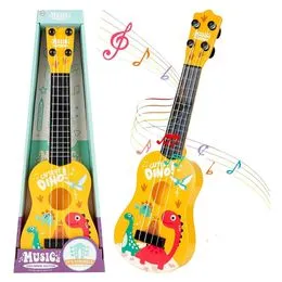 Ukulélé Guitare Jouet Développement Précoce 4 Cordes pour Bébé Enfant Débutant Dinosaure 9,5 x 26 cm Ukulélé Guitare Jouet Développement Précoce 4 Cordes pour Bébé Enfant Débutant Dinosaure 9,5 x 26 cm