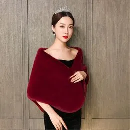 GUMEI Pashmina Châle Mariage Femme – Peluche Épaissie Blanc, Cape Épaule Mariée, Wrap Soirée Formelle & Bal D’Hiver