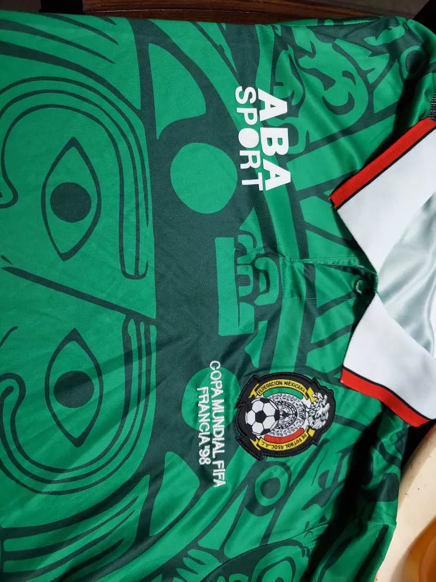 Maillot De Football Rétro Mexique Coupe Du Monde 1998 - Vintage