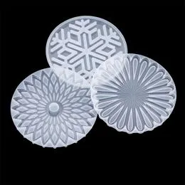Moules Silicone 6 Cavités Rondes Grands Pour Sous-Verres Résine Époxy - DIY Décoration Maison
