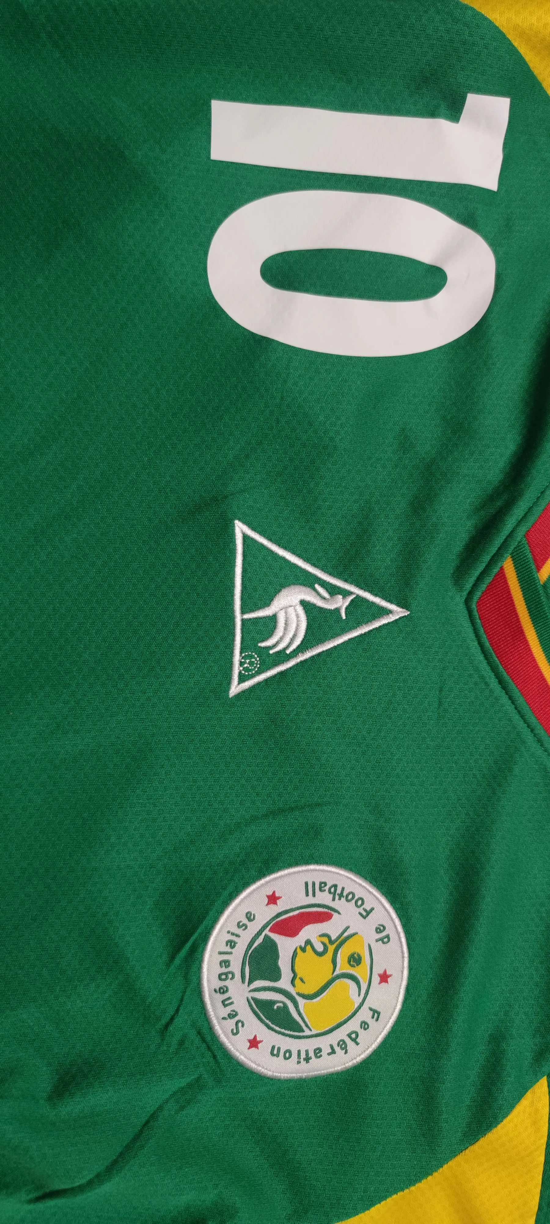 Maillot Sénégal Coupe Du Monde 2002 - Le Coq Sportif - Domicile/extérieur - Personnalisable