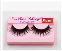 Wholesale-X-UP33/100%Supernatural Lifelike handmade false eyelash 3D strip mink lashes thick fake faux eyelashes  beauty