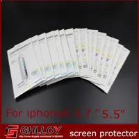 Matte / Clear Transparent 2014 nueva película Protector de pantalla Protector Película con paquetes minoristas para el iPhone 6 6G 4.7 '' 5.5 "500pcs / lot
