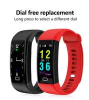 Il più nuovo colore oled F07 Smart braccialetto monitor della frequenza cardiaca Blood Pressure Fitness Tracker orologio per ios android PK xiaomi miband2
