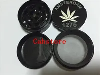 Custom 40mm 4piece Smoking Metal Herb grinder tobacco Amsterdam grinder CNC grinder free shipping