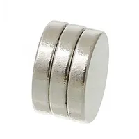 Beijia Super Strong magneti al neodimio con disco tono argento diametro 10 mm, 50 pezzi