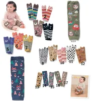 2016 kinder Cartoon Socken Baby Jungen Mädchen Kleinkind Beinwärmer Gestreifte Beinwärmer Baby Socken Knie Hohe Beinwärmer Baumwollfreie UPS Versand