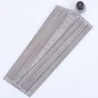 0-60mm Steel Metric Taper Gauge Aperture Scale Wedge Feeler For Drill Hole 4 In 1 Muti-fuction Gap Ruler Measuring Tools