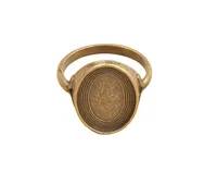 20 Stück antikisiert Bronze Base Ring Blank Einstellungen 18 x 13 mm # 91348