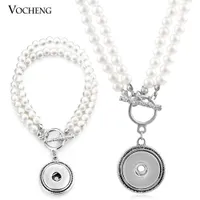 Noosa Ginger Snap 18mm Button Jewelry Set Colgante Collar y Pulsera Vocheng NN-367