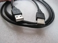 Czarny 1.5m 3M USB 2.0 Mężczyzna do męskiego Przedłużacza M / M Złącze Computer Extension Adapter Cable Contain Contain