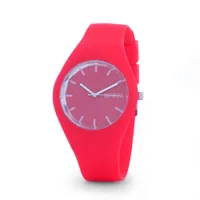 Nowa Moda Genevn 12 Kolory Ice Ultra-cienki prezent Silikonowy Zegarek Kwarcowy Analogowy Wrist Watch B005