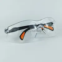 Arbetsplats Säkerhetsservice Säkerhetsglasögon Dammskyddad glasögon Ögon Protetention Arbetsskydd Apparat Genomskinlig vit och svart