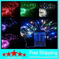 Battery Power Operated LED Copper Silver Wire Fairy Lights String 50Leds 5M Christmas Xmas Home Party Decoration Seed Lamp Outdoor