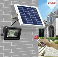 10W 20 LED regulable impermeable al aire libre de la calle solar luz de inundación de la luz para el jardín / cartelera / Patio / piscina / Garaje LLFA