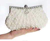 beautiful beaded ivory Bridal Handbag Wedding Bag Champagne Pearl in Women&#039;s Handbags Banquet Evening Party Prom Clutch Bag