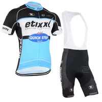 2015 ETIXX QUICK STEP PRO TEAM синий Q33 с коротким рукавом велоспорт Джерси лето велоспорт одежда ROPA CICLISMO + нагрудник SHORTSGEL PAD SET размер: XS-4XL