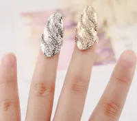 Neu kommen 12pcs / lot 2colors nette Retro vorzügliche Königin Rhinestone-Kristallwellen-Entwurfs-Gold- / Silber-Ring-Finger-Nagel-Ringe