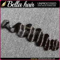 2pcs/lot vierge cheveux malaisia Loose Deep Wave Wavy Hair EXtentions Double Weft noire naturel 8~34pouces livraison gratuit