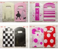 9x15cm Plastic Bags Bijoux Sac cadeau Pochettes Colorful Patterns Mignon Cartoon Dot Flower Mini Sacs de rangement Emballage Livraison gratuite