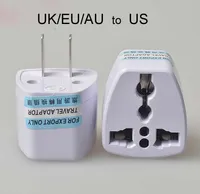 High Quality Travel Charger AC Electrical Power UK/AU/EU To US Plug Adapter Converter USA Universal Power Plug Adaptador Connector(White)