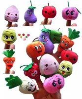 500 PÇS / LOTE Macio Fruit Veggie fantoches de dedo definir Bonecos de Bonecos de Dedo / Brinquedos Adivinhação de História / Ferramentas Modelo de Brinquedo Bebês / Crianças / crianças brinquedos