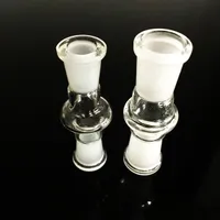 Hookahs 18 mm macho 14 mm Adaptador de vidrio hembra Desapeales Clear Lab Glassware Extension para cuarzo Banger Nail Bong