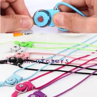 Braided Lanyard Sling Finger Ring for Cell Phone Neck Fashion Universal Nylon Hanging Rope Strap for iphone 6 6s Case Cover ID Card Keychain