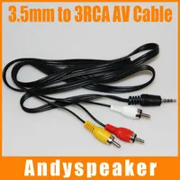 Cavo adattatore audio cavo 3 in 1 cavo da 3,5 mm a 3 cavo audio RCA 112CM audio AV 100 pz Cavo audio video FEDEX DHL