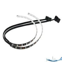 5050 SMD 30cm Red Blue White Green LED Strip Light for PC Computer Case Sleeved Cable Molex Connector 12V