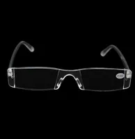 Verres de lecture bon marché Tube en plastique mince Lunettes de lecture de lunettes en plastique avec clip de boîtier de tube PC pour Olders +1.0 +1.5 +2.0 +2.5 +3.0 +3.5 +4.0