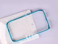 1000 stücke Blank White Paket Taschen Zip Taschen für Handy Fall Shell für iPhone X 8 7 Plus Leere Taschen für Telefon Zubehör