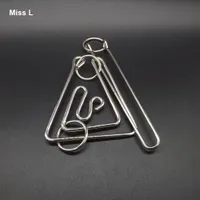 Big Triangle Ring Gadget Metal Wire Puzzle Game Logic Toys Adult Gift Kid Child Teaching Prop Toy