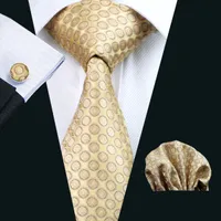 الأصفر الحرير التعادل الأعمال التعادل التعادل نقطة نمط hankerchief cufflinks رجل مجموعة جاكار نسج الكلاسيكية 8.5 سنتيمتر العرض N-0486