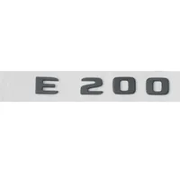 Flat Black E 200 Trunk Letters Emblem Badge Sticker ل Mercedes Benz E200