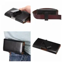 Hip Horizontal Sheep Leather Clip Holster Cases For Iphone 13 Mini Pro 12 11 XR XS MAX X 8 7 6 5 SE Galaxy S22 S21 S20 Note 20 Buckle 360 Degree Belt Business Men Pouch