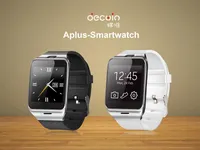 {Första Stöd NFC} GV18 Smart Bluetooth Wristwatch med kamera Android Watch Telefon Support SIM-kort SmartWatch för smartphone