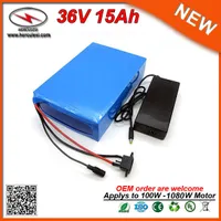 Wysokiej jakości 1000W 36V rower elektryczny Pakiet baterii 15AH Ebike 36V Bateria litowa w Samsung 18650 Komórka Li Ion Pack 30A BMS