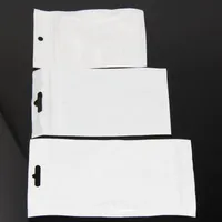 500 sztuk / partia Clear / White Pearl Plastic Polip Packing Pakiety detaliczne zip PCV Plastikowa torba 11 * 18 cm 12 * 15 cm 12 * 20 cm 13 * 21 cm 13 * 24 cm 16 * 24 cm