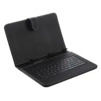 Universal Micro USB Keyboard Case Kick Stand Läderfodral med Micro OTG-kabel för 7 8 9 10.1 tum Android Tablet PC Mid