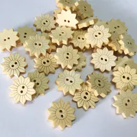 100-Pack bottoni in legno girasole gemelli abbigliamento pulsante pulsante fiore fiore bambini abbigliamento decorazione, accessori decorazione gioielli
