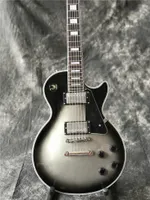 NUEVO LLEGA Tienda personalizada Silverburst Electric Guitar, Guitarra de ráfaga de plata de alta calidad, fotografía real, todos los colores están disponibles