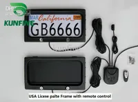 Cadre de plaque d'immatriculation de voiture aux États-Unis avec plaque de couverture du cadre de licence de voiture télécommandée privac