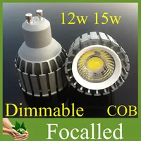 Free Fedex High Hellness COB LED-Spot-Light-Scheinwerfer GU10 E27 MR16 12W 15W LED Birnenlampen Beleuchtung Warm / Cool White CRI 85 110V 220V 12V