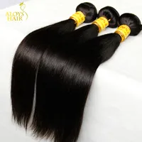 Pas cher Malaisien Droit Vierge Cheveux De Vierge Non transformés Human Hair Weave Bundles Straight Remy Extensions Landot Hair Products